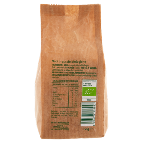 IL GIGANTE bio Noci in guscio biologiche 350 g
