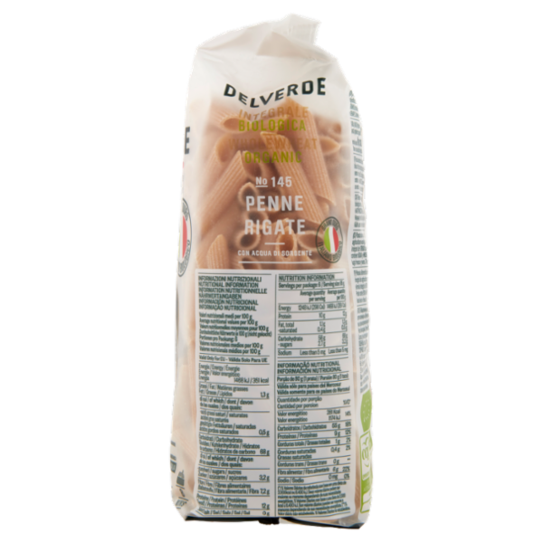 Delverde Integrale Biologica No 145 Penne Rigate 500 g