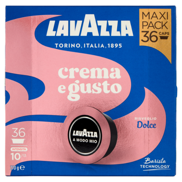 Lavazza A Modo Mio crema e gusto Dolce 36 Capsule 270 g