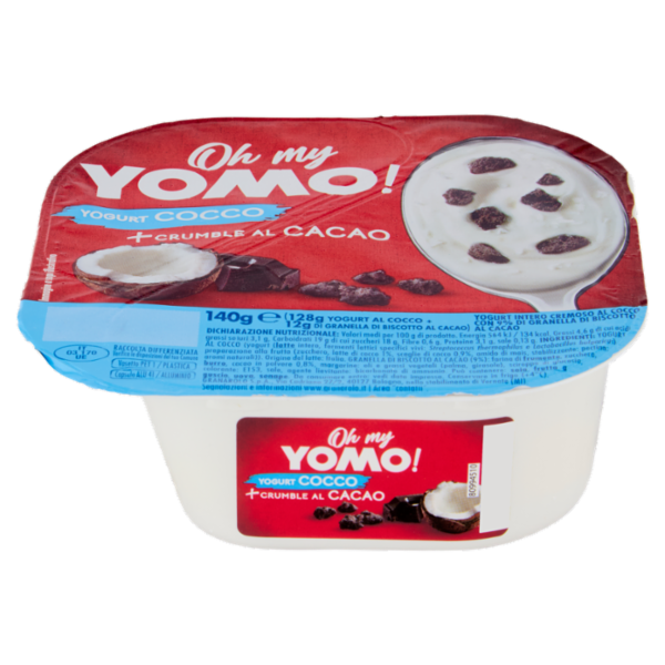 Oh my Yomo! Yogurt Cocco + Crumble al Cacao 140 g