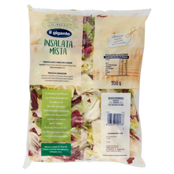 IL GIGANTE le Insalate Insalata Mista 300 g
