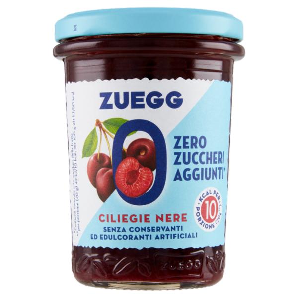 Zuegg Zero Zuccheri Aggiunti* Ciliegie Nere 220 g