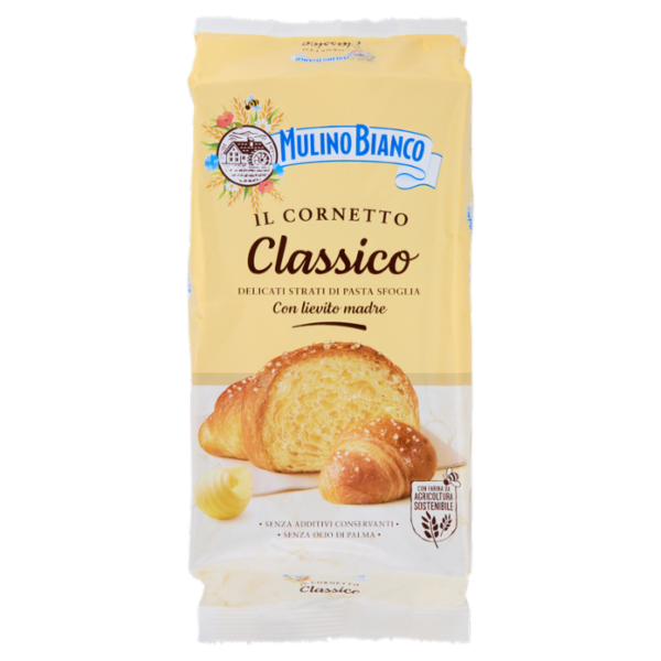 Mulino Bianco Cornetti Classici Merenda senza Additivi Conservanti 6 pezzi 240g