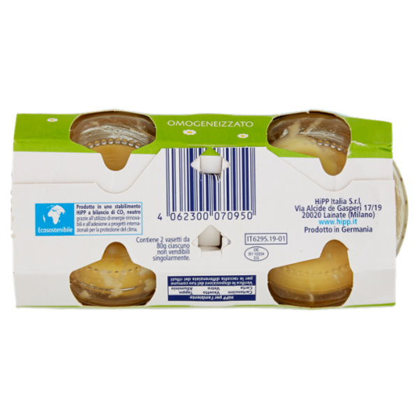 HiPP Merluzzo con patate e carote Omogeneizzato 2 x 80 g