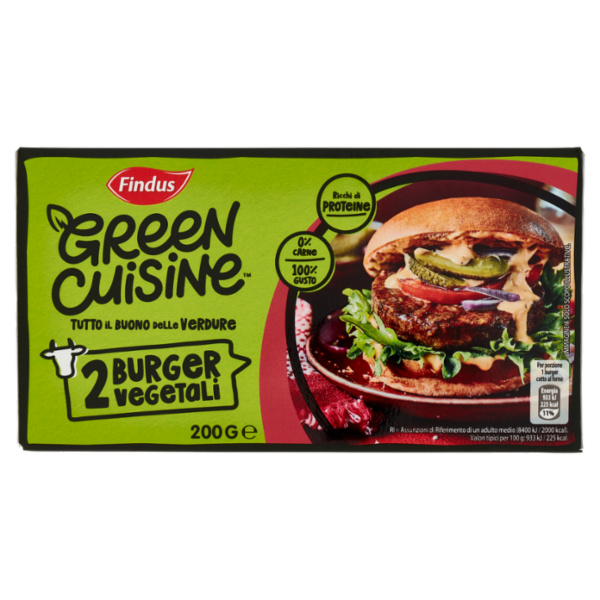Findus Green Cuisine 2 Burger Vegetali 200 g