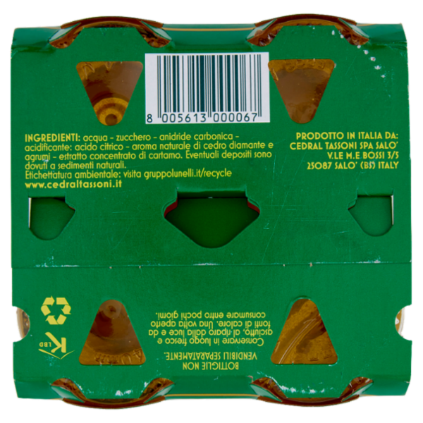 Tassoni Cedrata 4 x 180 ml