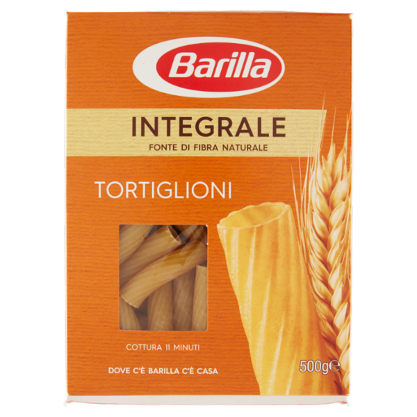 Barilla Pasta Integrale Tortiglioni 100% grano italiano 500 g