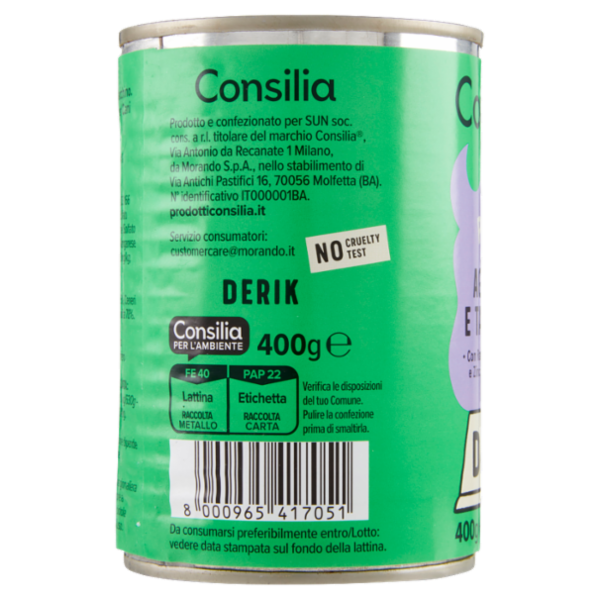 Consilia Derik Paté per Cane con Agnello e Tacchino 400 g