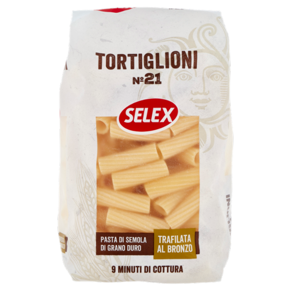 Selex Pasta di Semola Trafilata al Bronzo Tortiglioni 500 g