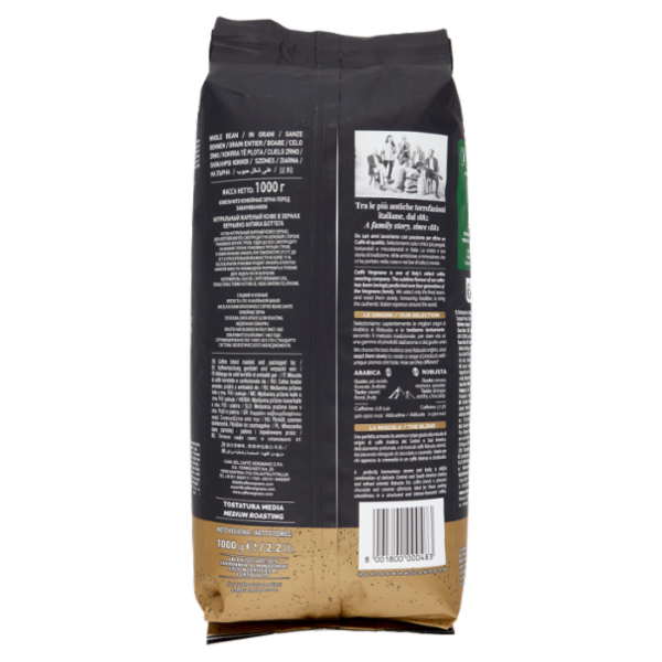 Caffè Vergnano 1882 Anticabottega Miscela Oro Caffè in Grani 1000 g