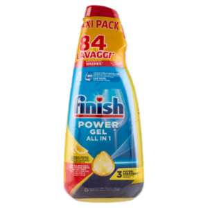 Finish Power Gel Lemon 2 x 42 Lavaggi Liquido Lavastoviglie 2 x 940 Ml