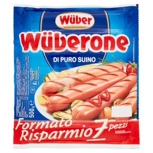 Wüber Wüberone di Puro Suino 7 pezzi 500 g