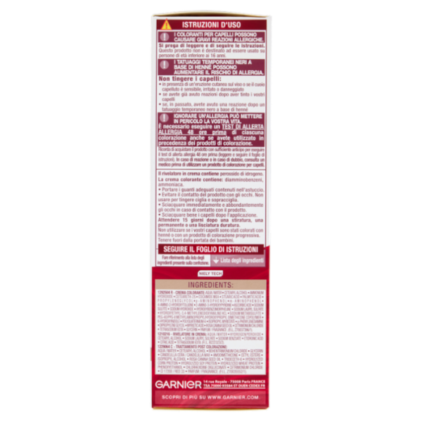 Garnier Color Sensation Colorazione Permanente in Crema 6.35 Castano Chiaro Cioccolato