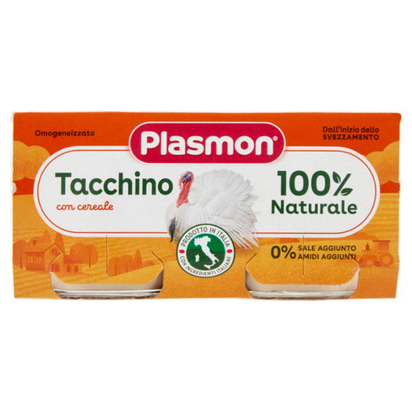 Plasmon Omogeneizzato Tacchino con cereale 2 x 80 g