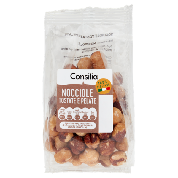 Consilia Frutta Secca Nocciole Tostate e Pelate 100 g