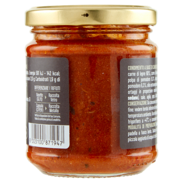 Selex Saper di Sapori Sugo di Lepre 180 g
