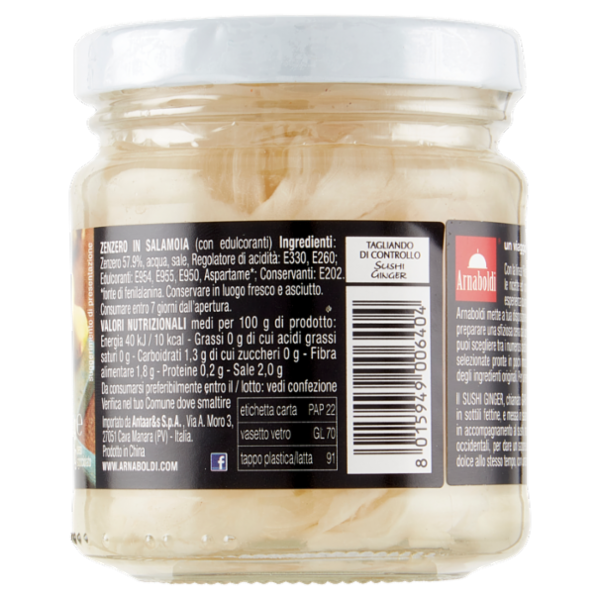 Arnaboldi Sushi Ginger alla Giapponese zenzero in salamoia per sushi 190 g