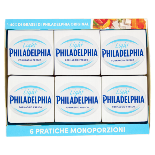 Philadelphia Light formaggio fresco spalmabile - 6x25g