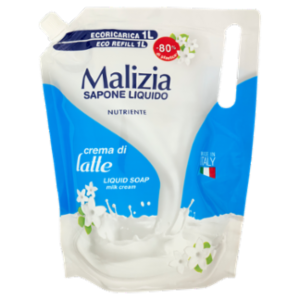 Malizia Sapone Liquido Nutriente Crema Di Latte Ecoricarica 1000 ML