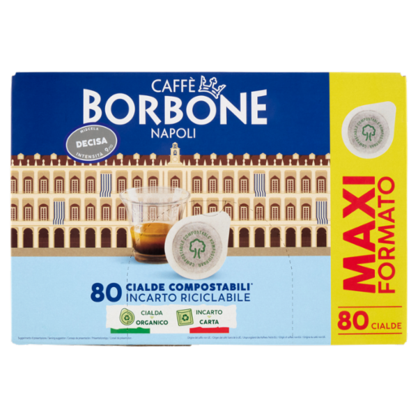 Caffè Borbone Miscela Decisa Cialde Compostabili* 80 x 7,2 g