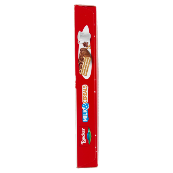 Loacker Milk & Cereals Barrette di Wafer e Cioccolato al Latte con crema al Latte 25gx4