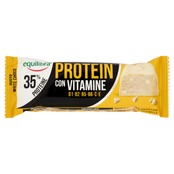 equilibra Protein con Vitamine 35% Proteine Gusto White Choco 45 g