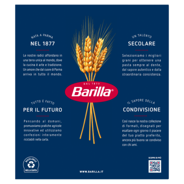 Barilla Pasta Mezze Penne Rigate n.70 1Kg