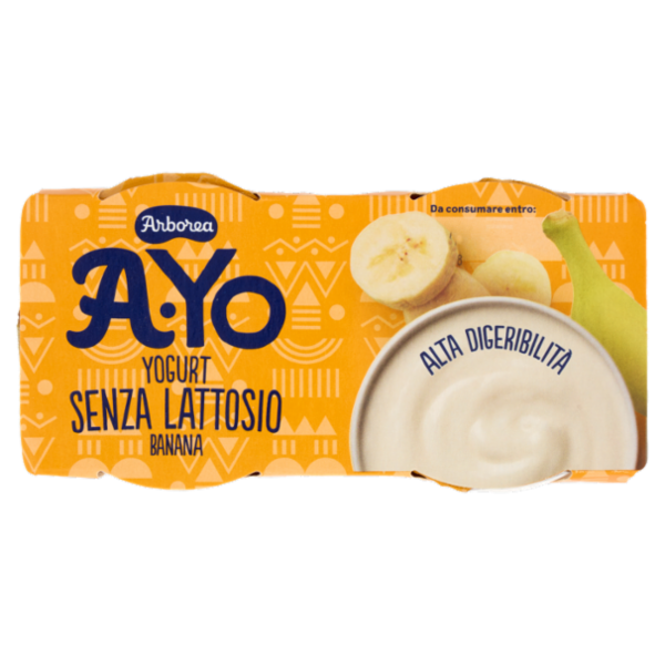 Arborea A-Yo Yogurt Senza Lattosio Banana 2 x 125 g