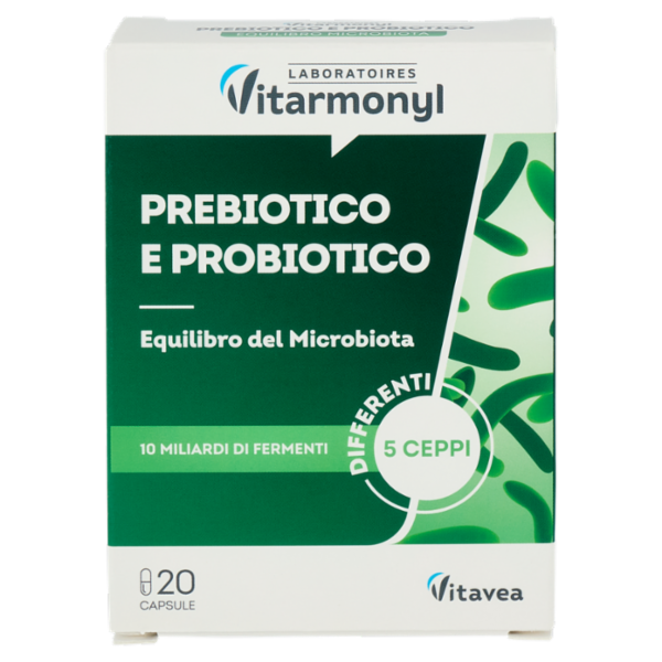 Laboratoires Vitarmonyl Prebiotico e Probiotico 20 Capsule 7,90 g