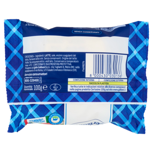 Galbani Certosino Crescenza italiana 100 g