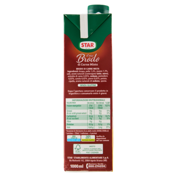 Star il mio Brodo di Carne Mista 1000 ml