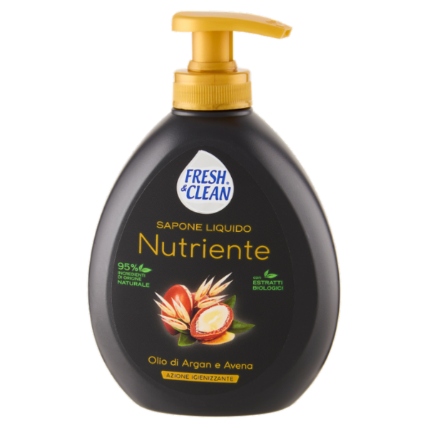 Fresh & Clean Sapone Liquido Nutriente Olio di Argan e Avena 300 ml