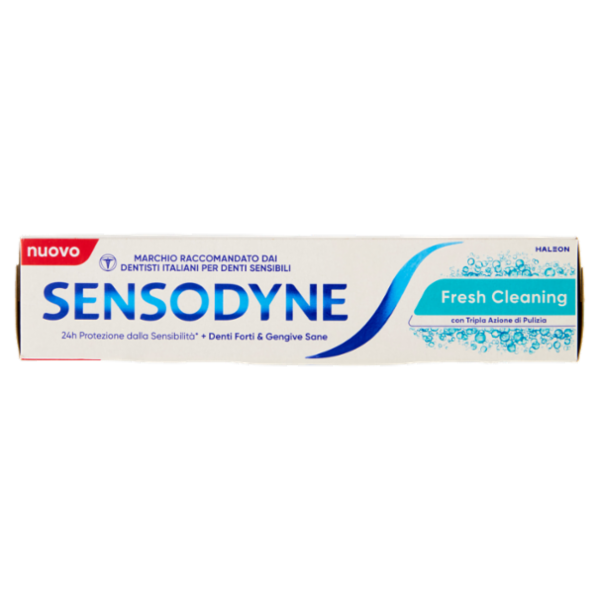 Sensodyne Dentifricio Fresh Cleaning per Denti Sensibili con Tripla Azione di Pulizia, 75 ml