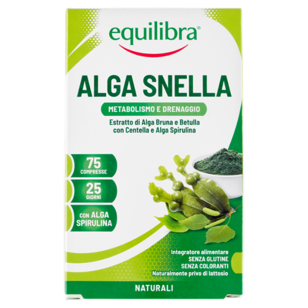 equilibra Alga Snella Metabolismo e Drenaggio 75 Compresse 30 g