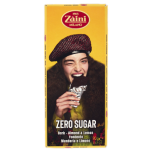 Zàini Zero Sugar Fondente Mandorla e Limone 70 g