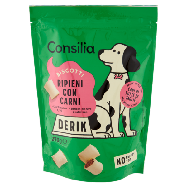 Consilia Derik Cane Biscotti Ripieni con Carni 270 g