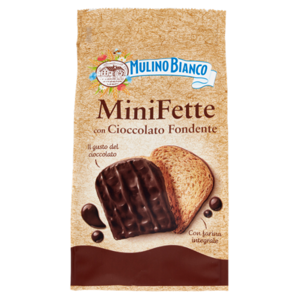 Mulino Bianco Mini Fette con Cioccolato fondente 110g