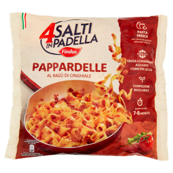 4 Salti in Padella Findus Pappardelle al Ragù di Cinghiale 550 g