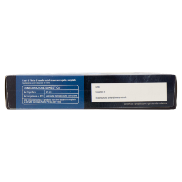 Pescanova Cuori di Filetto di Nasello Sudafricano Senza Pelle 4 pezzi 330 g