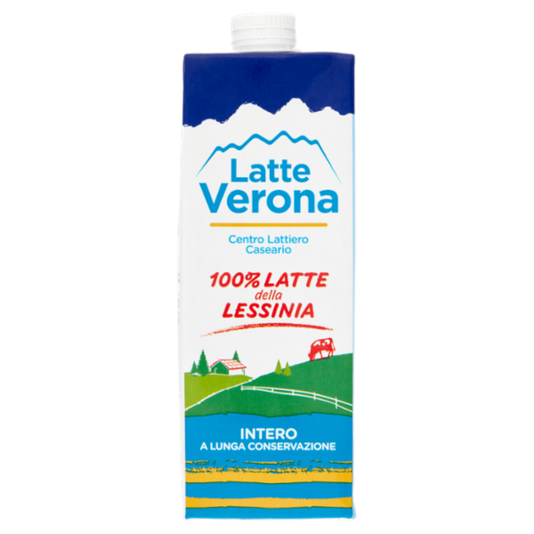 Latte Verona 100% Latte della Lessinia Intero a Lunga Conservazione 1 litro