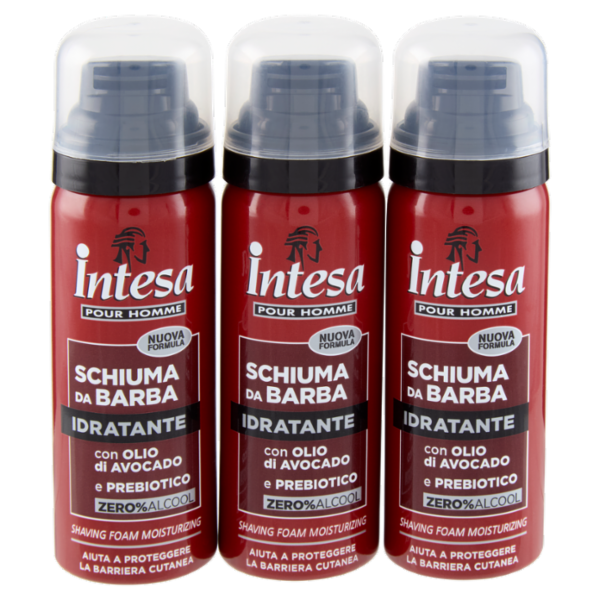 Intesa Pour Homme Schiuma da Barba Idratante 3 x 50 mL