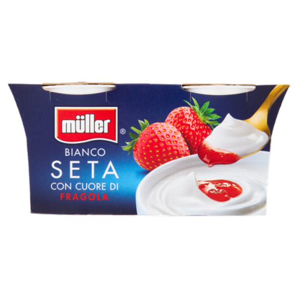 müller Bianco Seta con Cuore di Fragola 2 x 125 g