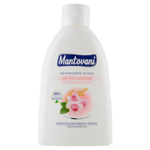 Mantovani Detergente Intimo PH 4.5 Lenitivo Acqua Di Rose e Avena 250 Ml