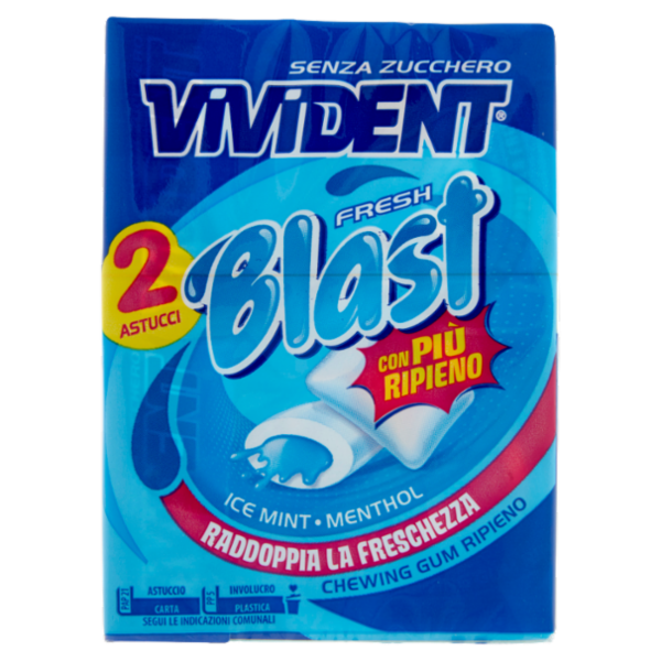 Vivident Fresh Blast Ice Mint Menthol 2 x 30 g