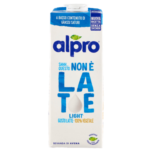 ALPRO Questo Non è Latte Light, Bevanda Vegetale all'Avena Gusto Latte, Senza Lattosio, 1l