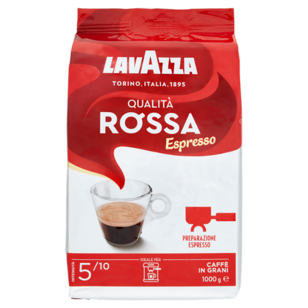 Lavazza Qualità Rossa Espresso Caffè in Grani 1000 g