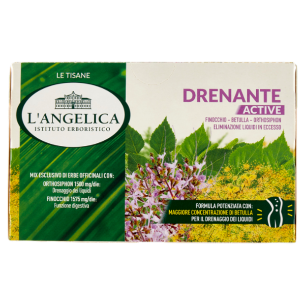 L'Angelica Le Tisane Drenante Active 18 Filtri 35,1 g