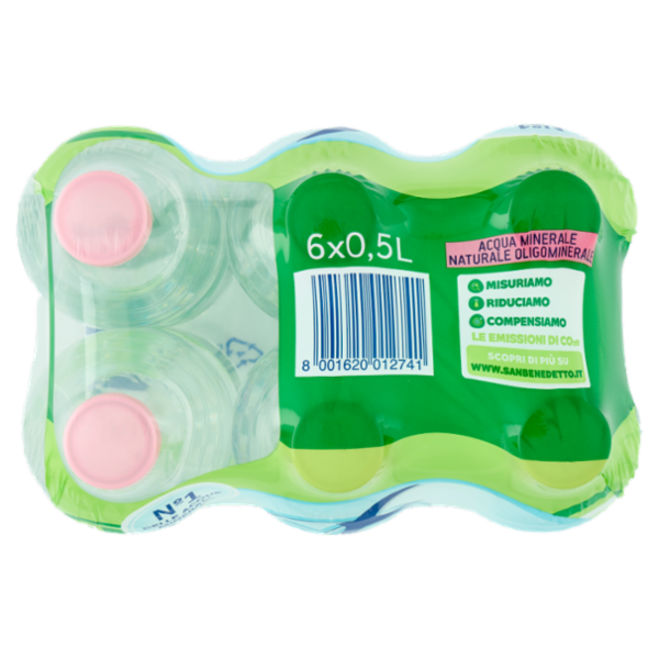 San Benedetto Acqua Naturale Benedicta Ecogreen 6 x 0,5 L