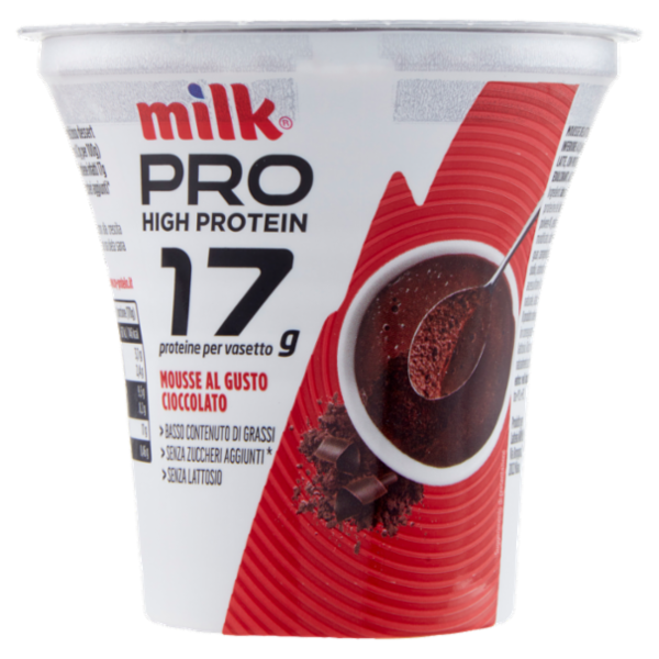 Milk Pro High Protein 17g Mousse al Gusto Cioccolato 170 g