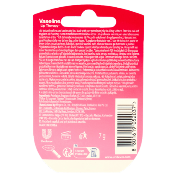 Vaseline Lip Therapy Rosy Lips Lip Balm 7 g